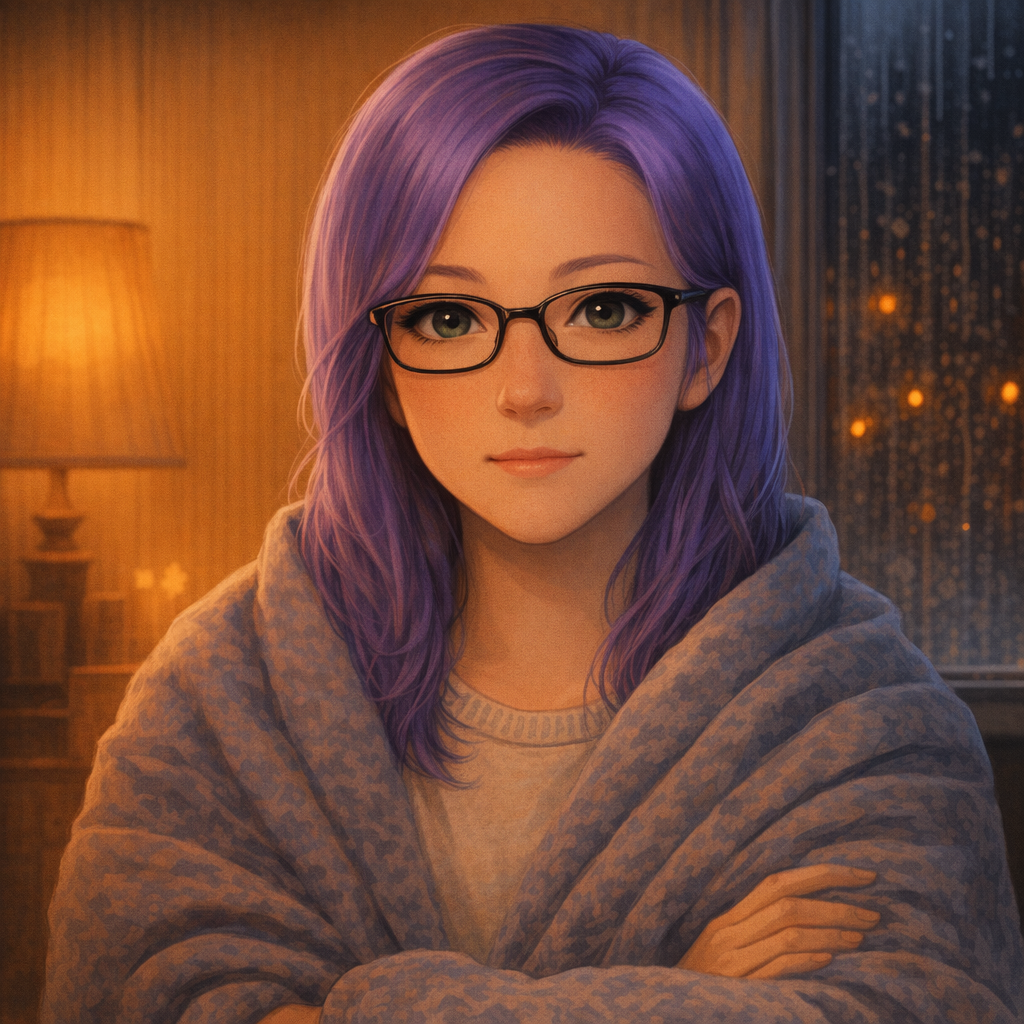 Portrait of Kristen, illustrated in the game's art style